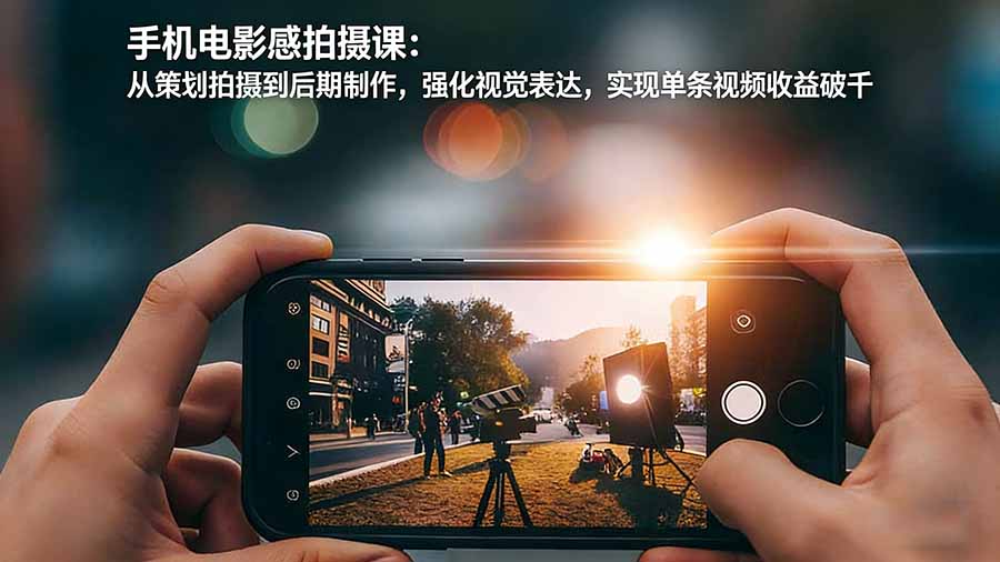 2211f7ed99fe22417074329b644c699f.jpeg 手机电影感拍摄课:从策划拍摄到后期制作,强化视觉表达,实现单条视频收益破千