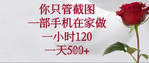 2244aed923b6c81ba51141e03bcd516b.jpeg 你只管截图,一部手机在家操作,一小时120.一天5张【揭秘】