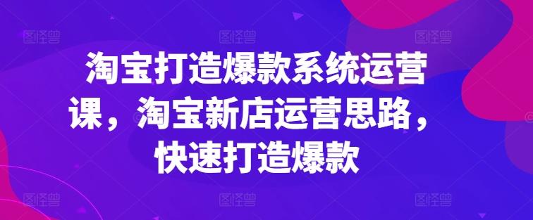2297eec14b395d776d1da3245b274b51.jpeg 淘宝打造爆款系统运营课,淘宝新店运营思路,快速打造爆款