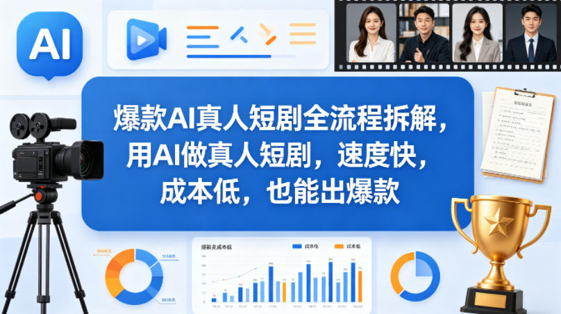 249d1cf66cdcf2826cde70b049b99d1b.jpeg 爆款AI真人短剧全流程拆解,用AI做真人短剧,速度快,成本低,也能出爆款