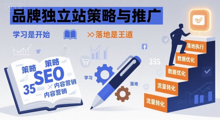 品牌独立站策略与推广，学习是开始，落地是王道-鼎铸网
