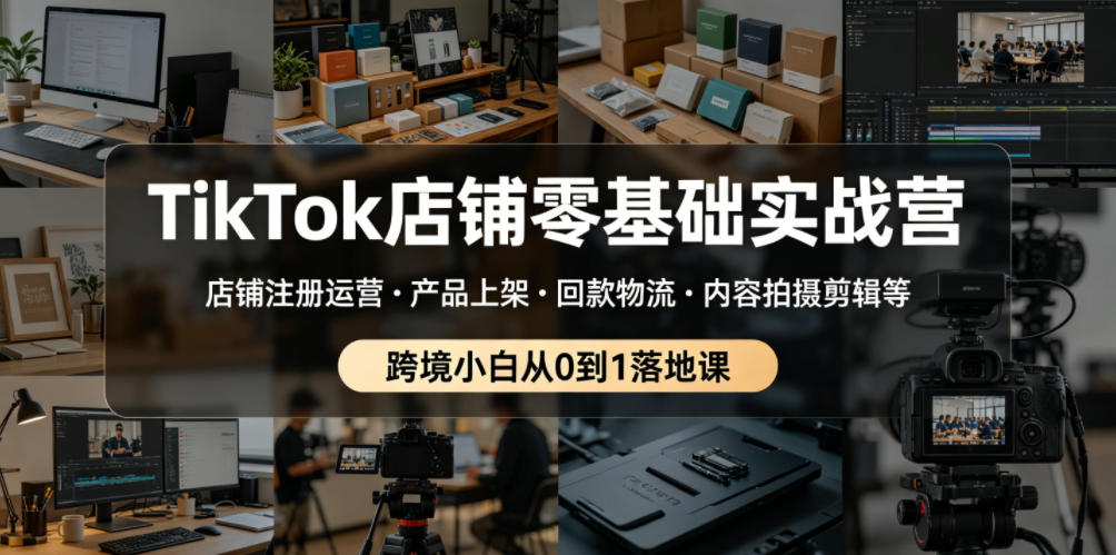 24f9a1a047c55c147097faea44a3d12b.jpeg TikTok店铺零基础实战营,店铺注册运营・产品上架・回款物流・内容拍摄剪辑等 ,跨境小白从0到1落地课