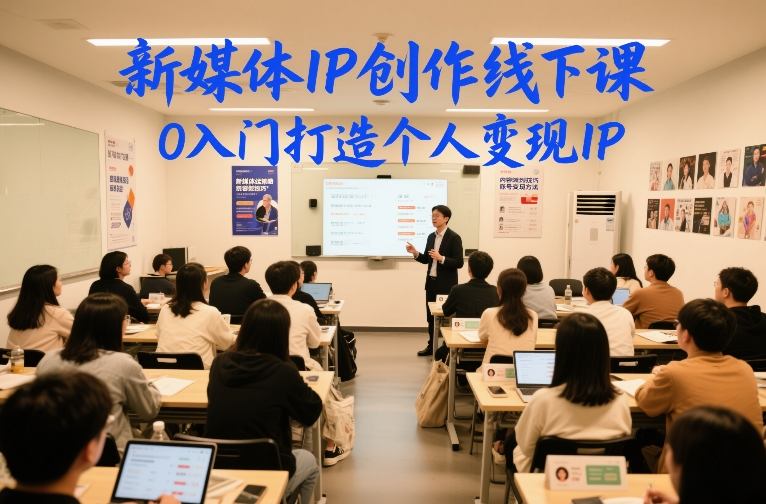 254f0d3cd45cb2563c994d21326a03f5.jpeg 新媒体IP创作线下课,0入门打造个人变现IP