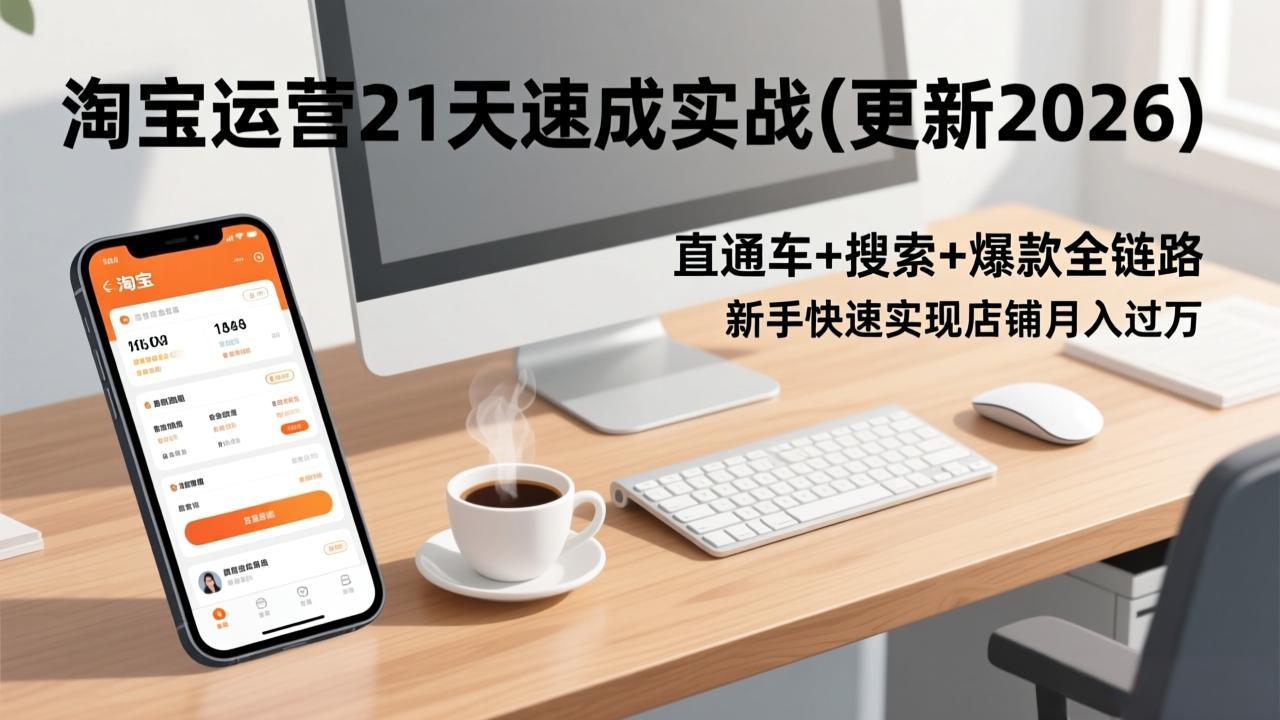 淘宝运营21天速成实战(更新3月-鼎铸网