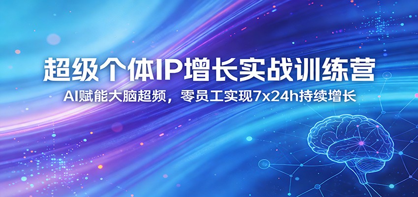 超级个体IP增长实战训练营:AI赋能大脑超频,零员工实现7x24h持续增长(更新)-鼎铸网