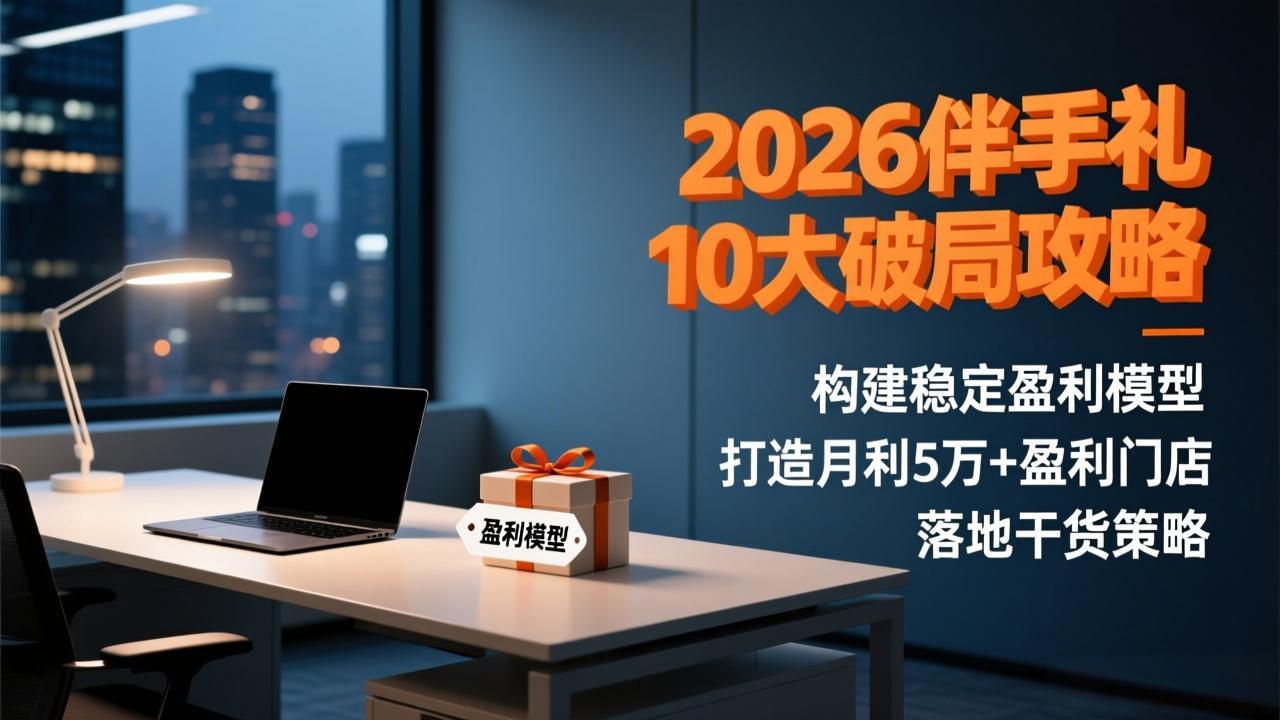 26165621cc422c77e652abab1256826b.jpeg 2026伴手礼10大破局攻略:构建稳定盈利模型,打造月利5万+盈利门店,落地干货策略