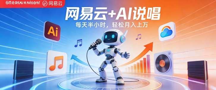 26a1dcbc1e8b28dae7877d7863deada8.jpeg 网易云+AI说唱,每天半小时,AI内容创作+流量变现,轻松月入1W