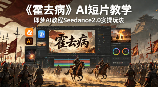 27e0637f6e6fa973a9b4dd86ce0a0ba5.jpeg 《霍去病》AI短片教学,即梦AI教程Seedance2.0实操玩法