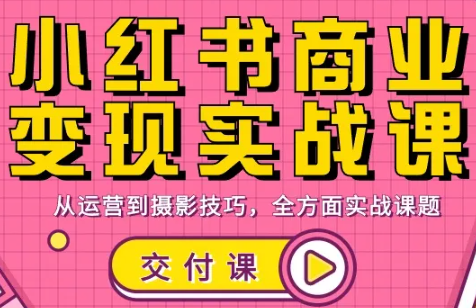 饭饭老师·小红书商业变现实战课-鼎铸网