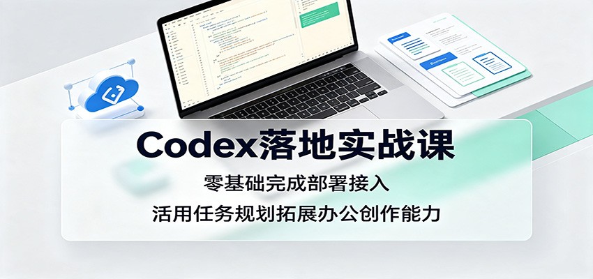 Codex落地实战课:零基础完成部署接入,活用任务规划拓展办公创作能力-鼎铸网