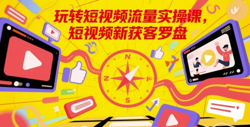 2e73ed943c8c404e203b8995c67ceca0.jpeg 玩转短视频流量实操课,短视频新获客罗盘
