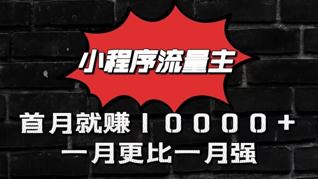 小程序流量主首月就赚10000+,一月更比一月强!小本创业首选-鼎铸网