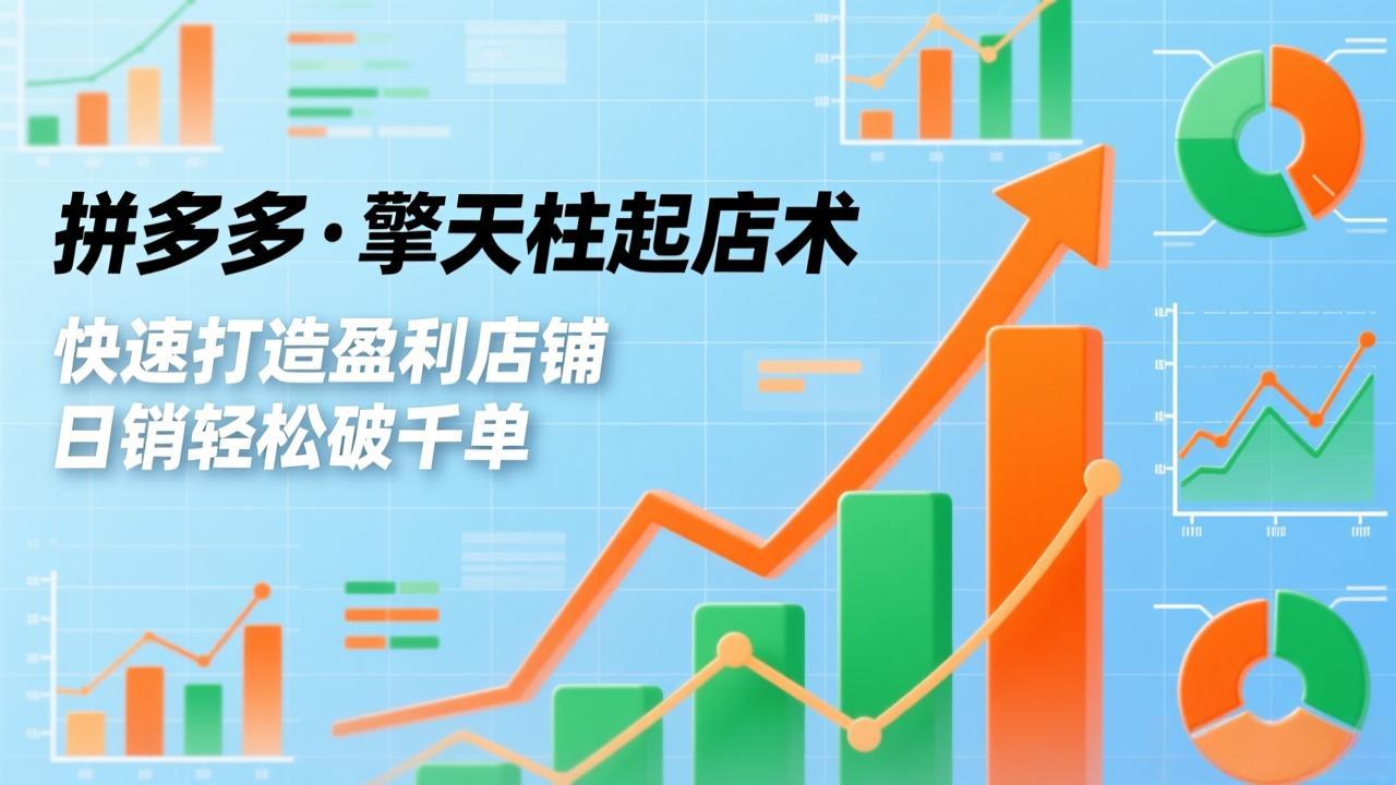 2fddcdb9decb05c7539270d3436d072f.jpeg 拼多多·擎天柱起店术,爆流布局、利润起飞、不断流,快速打造盈利店铺,日销轻松破千单