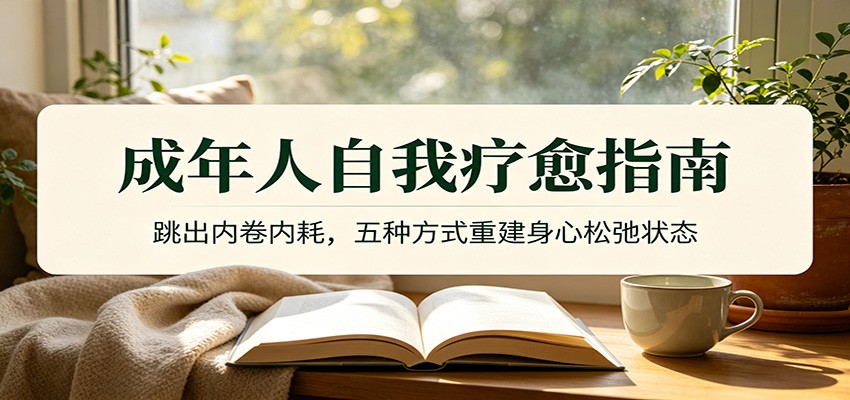 成年人自我疗愈指南:跳出内卷内耗,五种方式重建身心松弛状态-鼎铸网
