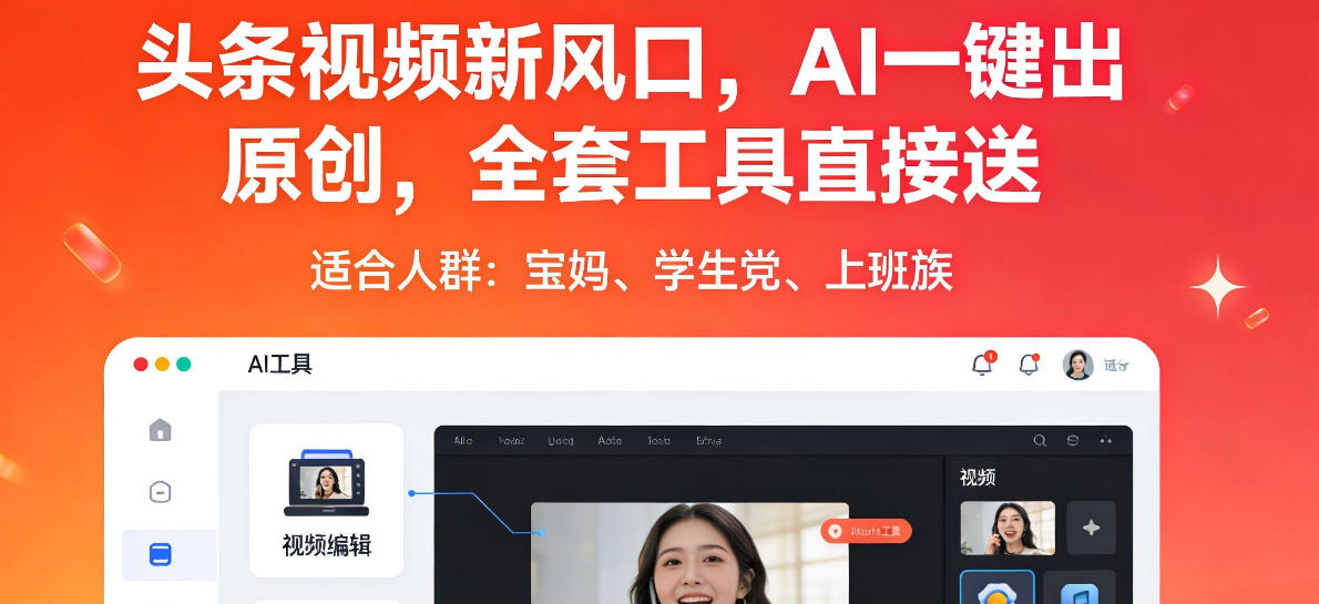 32d3f7baf6f2c4193fdbaed36d0cdcb1.jpeg 头条视频新风口,AI一键出原创,全套工具直接送,人人可做,有手就行【揭秘】