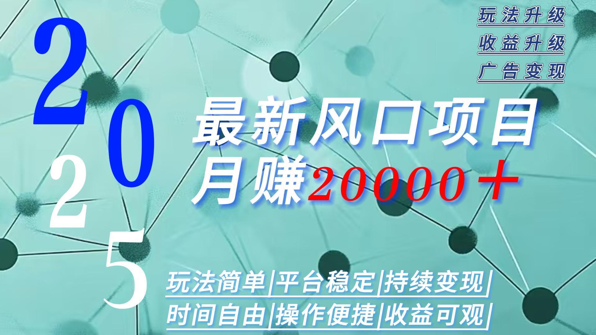 2025广告赛道新风口-月赚2W＋玩法简单，时间自由-鼎铸网