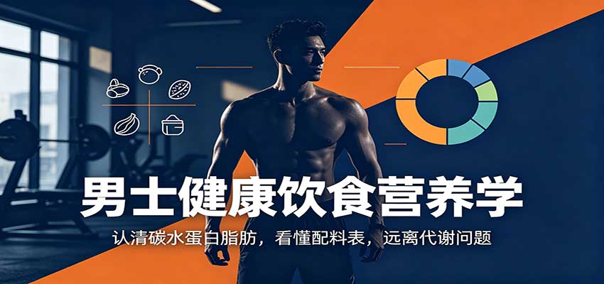 男士健康饮食营养学：认清碳水蛋白脂肪，看懂配料表，远离代谢问题-鼎铸网