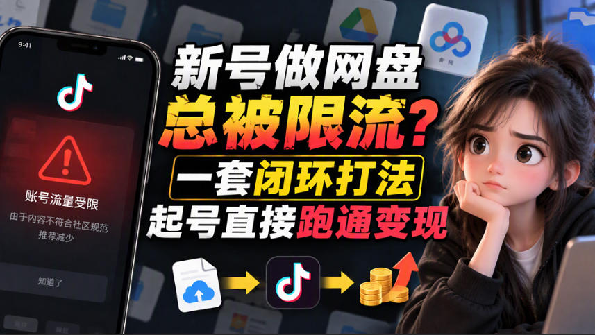 小白新号过限流：别发链先养号，12步SOP直接抄-鼎铸网