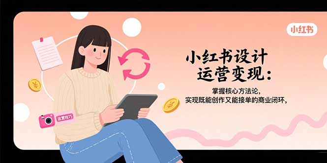 343ec28e989c30f1080aea2e2d6da90e.jpeg 小红书设计运营变现:掌握核心方法论,实现既能创作又能接单的商业闭环