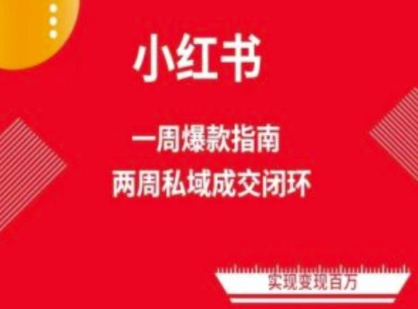 36201332d06d25d90895df2594326c33.jpeg 爆款小红书免费流量体系课程(两周变现),小红书电商教程