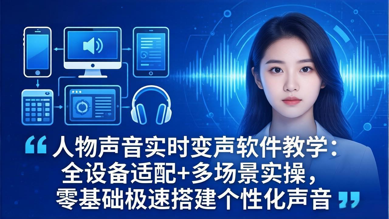 37ea410822c0860c8442ba4e9f77f774.jpeg 人物声音实时变声软件教学:全设备适配+多场景实操,零基础极速搭建个性化声音