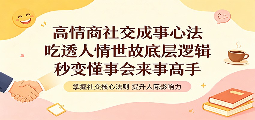 高情商社交成事心法:吃透人情世故底层逻辑,秒变懂事会来事高手-鼎铸网