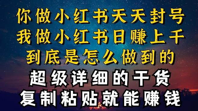 3b62e13b689ad90d9ccc8ceebcbbb907.jpeg 都知道小红书能引流私域变现,可为什么我能一天引流几十人变现上千,但你却频频封号违规被限流【揭秘】