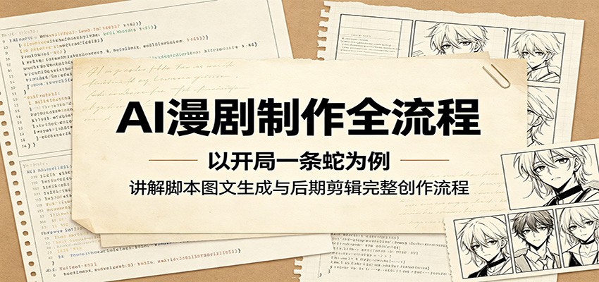 AI漫剧制作全流程:以开局一条蛇为例,讲解脚本图文生成与后期剪辑完整创作流程-鼎铸网