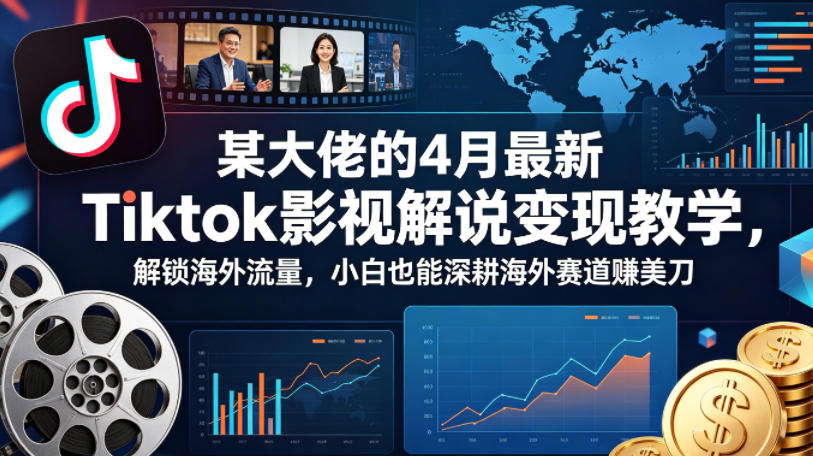 3c05e2cc1b9542d023ab1ecf4101acf6.jpeg 某大佬的4月最新Tiktok影视解说变现教学,解锁海外流量,小白也能深耕海外赛道賺美刀