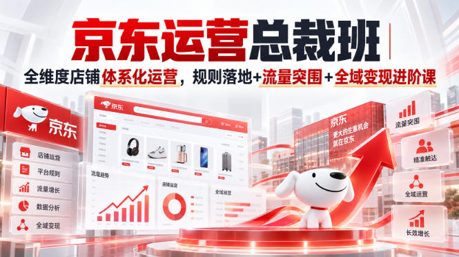 3d83c8a2e1f24a683e3a810e317428e8.jpeg 京东运营总裁班|全维度店铺体系化运营,规则落地+流量突围+全域变现进阶课