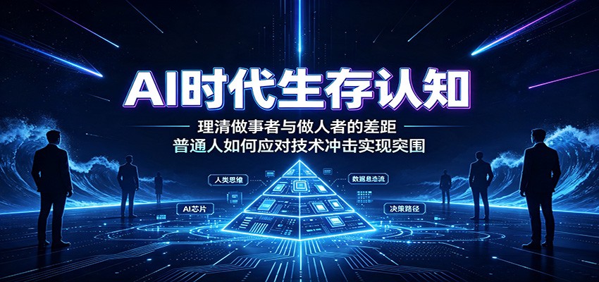 AI时代生存认知:理清做事者与做人者的差距,普通人如何应对技术冲击实现突围-鼎铸网