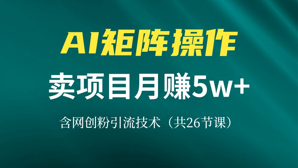 3f8a97132929965afbfce9c37274ddc8.jpeg 网创IP打造课,借助AI卖项目月赚5万+,含引流技术(共26节课