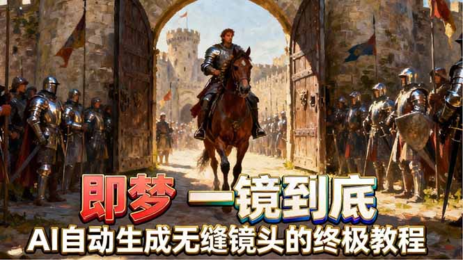 403387217b2229525ced739442a97c12.jpeg 即梦AI一镜到底终极教程,智能补帧+运镜技巧,AI自动生成无缝丝滑长镜头高效出片
