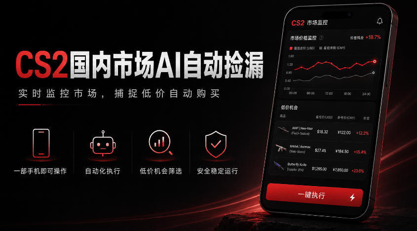 40ade1cfc2d03ceb215aad06f092ff44.jpeg 游戏市场AI自动监控,实时检测差价捡漏,简单轻松,日入300+【揭秘】