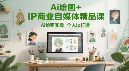 40afd883d607a9f94db84ae3cf66feb1.jpeg Ai绘画+IP商业自媒体精品课,Ai绘画实操,个人ip打造