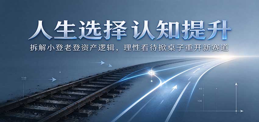 人生选择认知提升：拆解小登老登资产逻辑，理性看待掀桌子重开新赛道-鼎铸网