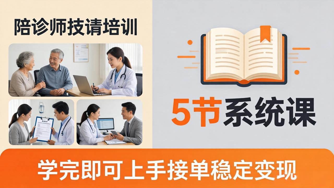 4194f4cd3e04f204cd20cd01dc803e4c.jpeg 想做陪诊师不知从何下手?5节系统课教你掌握核心技能,学完即可上手接单稳定变现