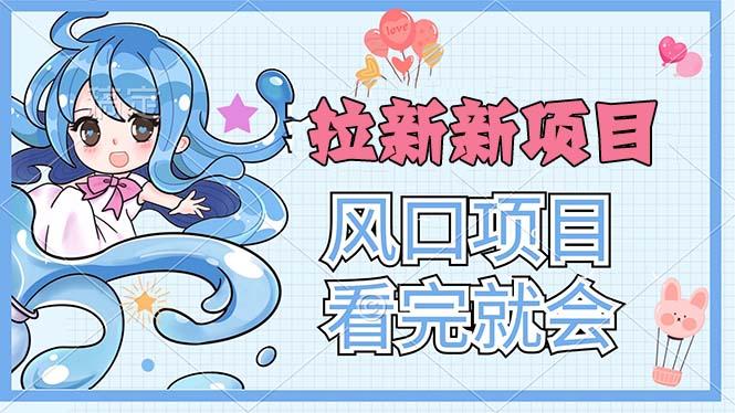 拉新界的新玩法，风口项目，看完就会，动手就有-鼎铸网