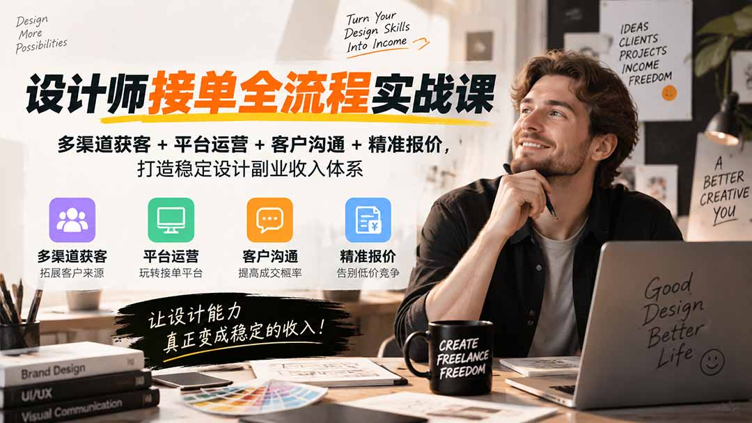 42a84b1b9716888c224807371c5a8057.jpeg 设计师接单全流程实战课-无水印|多渠道获客+平台运营+客户沟通+精准报价,打造稳定设计副业收入体系