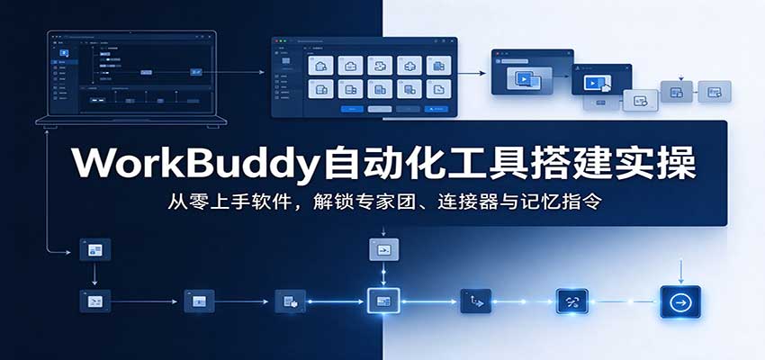 WorkBuddy自动化工具搭建实操：从零上手软件，解锁专家团、连接器与记忆指令-鼎铸网