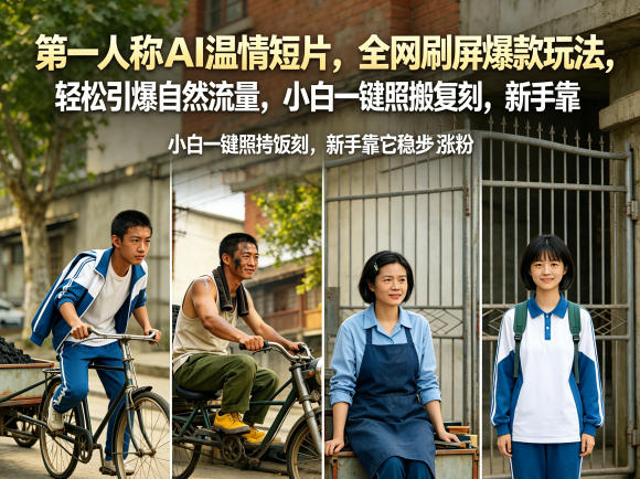 434bcc29b67ba8ac20ce31399058b20b.jpeg 第一人称AI温情短片,全网刷屏爆款玩法,轻松引爆自然流量,小白一键照搬复刻,新手靠它稳步涨粉