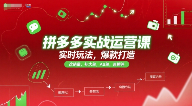443dacef74337d701dc1ce0cec0284cd.jpeg 拼多多实战运营课,实时玩法,爆款打造,改销量,补大单,AB单,直播等(更新2025月)