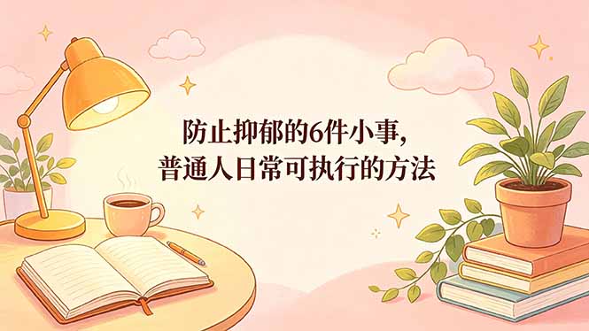 付费文章:防止抑郁的6件小事,普通人日常可执行的方法-鼎铸网