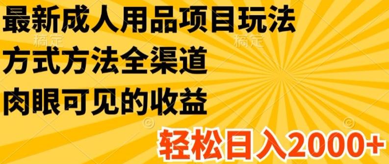 4544fdcd03dda77e0c3e17c24b5ccb19.jpeg 最新成人用品项目玩法,方式方法全渠道,轻松日入2K+【揭秘】