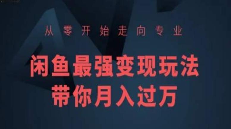 4557129878095a807324aa98644ae38e.jpeg 从零开始走向专业,闲鱼最强变现玩法带你月入过万