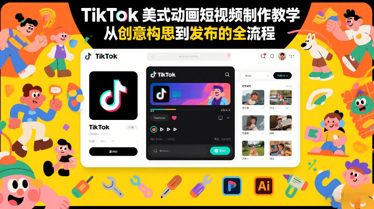 4566c60dc382e02804d619b51148faf7.jpeg TikTok美式动画短视频制作教学,从创意构思到发布的全流程