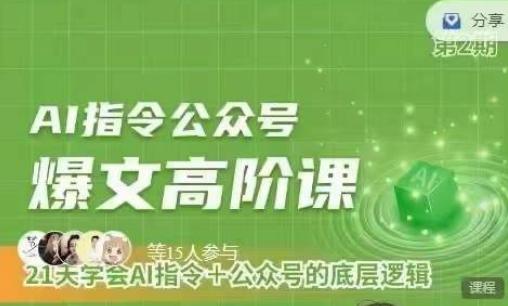 45deb792c2d938a5c9c54c4c92c1eb8f.jpeg Ai指令公众号高阶课,学会ai指令+公众号的底层逻辑
