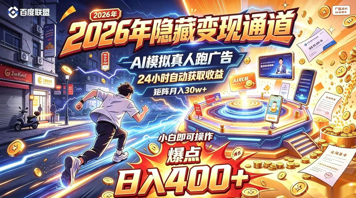 45e7d9913e118953bdb168027850c719.jpeg 2026年别死磕自媒体,隐藏变现通道,AI模拟真人自动跑广告,小白即可操作,日入400+,矩阵月入可达到30w+【揭秘】