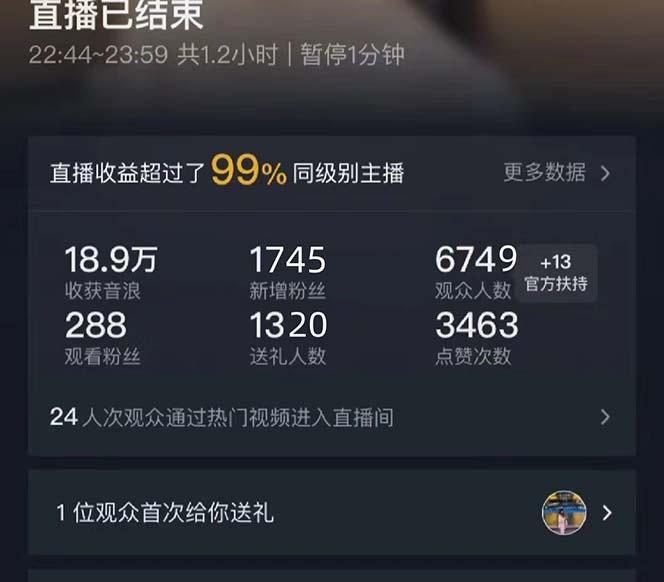 抖音美女直播，单场收益7000+,新手小白也可操作-鼎铸网