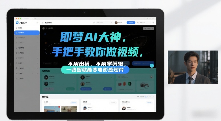 475b79dfb10f8b5390cae57c8f58c5a9.jpeg 即梦AI大神手把手教你做视频,不用出镜、不用学剪辑,一张图就能变电影感短片